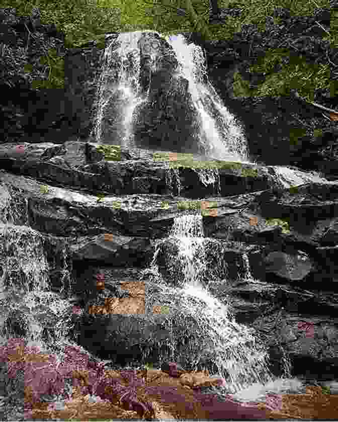 A Cascading Waterfall Along The Laurel Falls Trail In Chimney Rock State Park, With A Hiker In The Foreground Hiking North Carolina S State Parks: The Best Trail Adventures From The Appalachians To The Atlantic (Southern Gateways Guides)