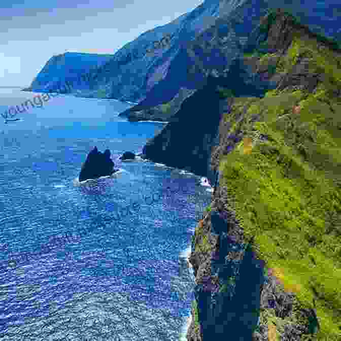 A Panoramic View Of The Rugged Coastline Of Molokai, With Towering Sea Cliffs, Lush Green Valleys, And The Deep Blue Pacific Ocean Moon Maui: With Molokai Lanai (Travel Guide)