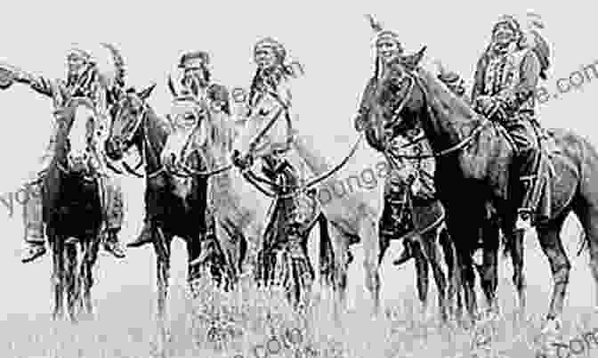 A Photograph Of Comanche Warriors On Horseback Engaged In A Buffalo Hunt Comanches: The History Of A People