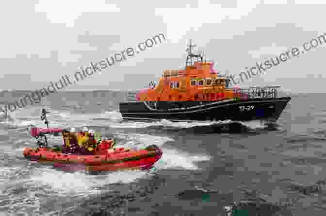 Falmouth Lifeboat Crew Bidding Farewell To A Retiring Crew Member. Falmouth Lifeboat 2024 Service Log: Falmouth Lifeboat 2024