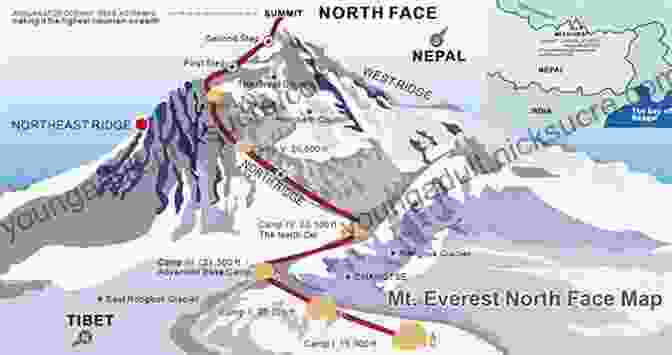 Map Of Mount Everest, The World's Highest Mountain Countries Of The World (Quick Facts And Figures) (Awesome Kids Educational Books)