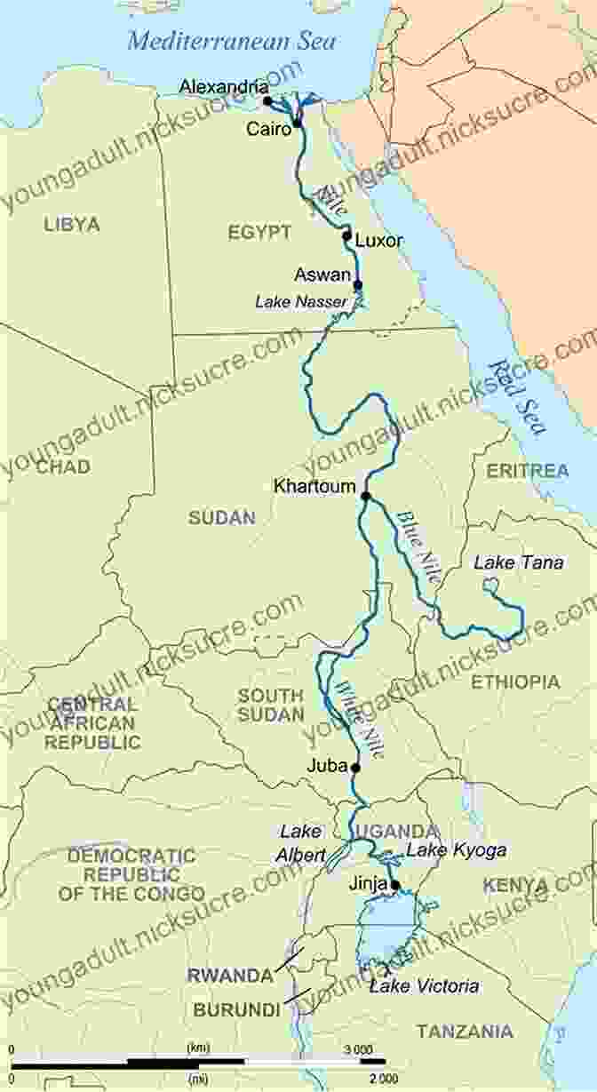 Map Of The Nile River, The World's Longest River Countries Of The World (Quick Facts And Figures) (Awesome Kids Educational Books)